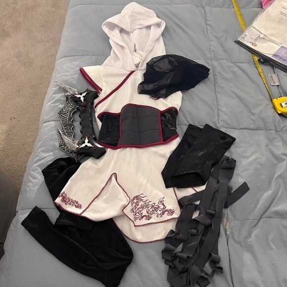 Kids White Ninja Costume sz - Picture 3 of 8